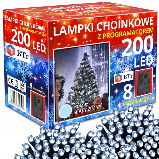 200 Led Lampki Choinkowe Sznur Na Choinkę Choinka Zew/Wew Inna marka