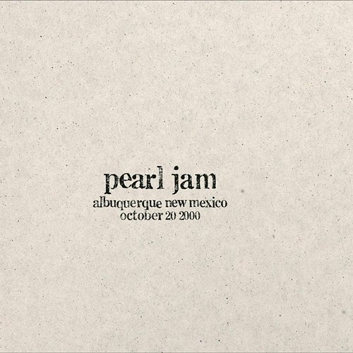 2000.10.20 - Albuquerque, New Mexico Pearl Jam