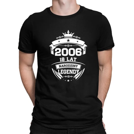 2006 Narodziny legendy 18 lat - męska koszulka na prezent Koszulkowy
