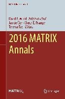 2016 MATRIX Annals Springer-Verlag Gmbh, Springer International Publishing