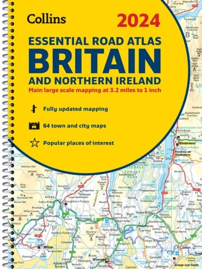 2024 Collins Essential Road Atlas Britain and Northern Ireland: A4 Spiral Collins Maps