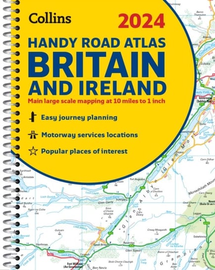2024 Collins Handy Road Atlas Britain and Ireland: A5 Spiral Collins Maps