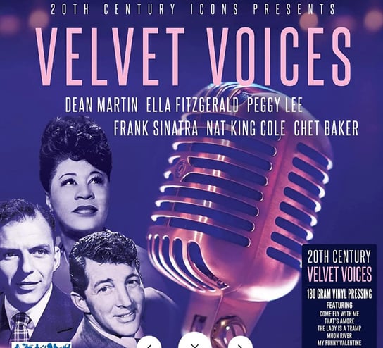 20th Century Velvet Voices (Limited Edition), płyta winylowa Sinatra Frank, Anka Paul, Nat King Cole, Fitzgerald Ella, Baker Chet, Dean Martin, Williams Andy