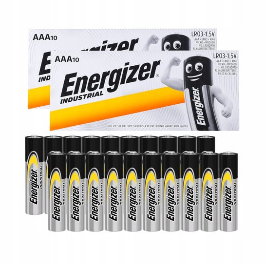 20X Baterie Alkaliczne Energizer Aaa Paluszki (R3) En92 1250 Mah 1.5 V Energizer