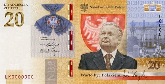 20zł Lech Kaczyński, Warto Być Polakiem Mennica Gdańska