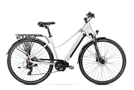 2128726 - 20 L Rower elektryczny ROMET GAZELA e-bike 1 biało-grafitowy s. centra Romet