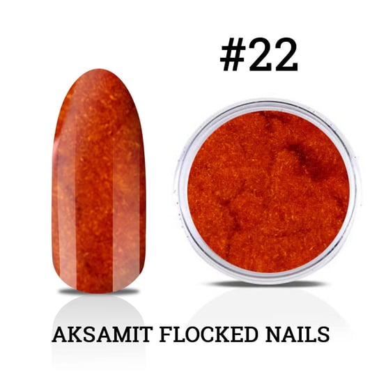 22. Aksamit Flocked Nails - efekt zamszu do zdobień na lakier hybrydowy, żel uv i akryl Inna marka