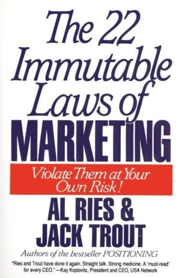 22 Immutable Laws of Marketing Trout Jack, Ries Al