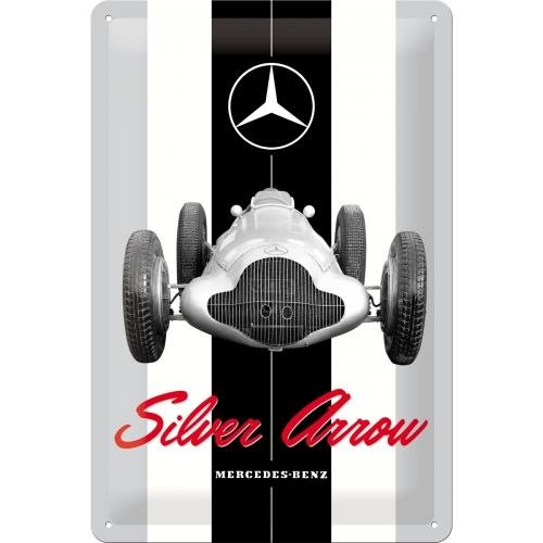 22275 Plakat 20x30 Mercedes-Benz Silver Nostalgic-Art Merchandising