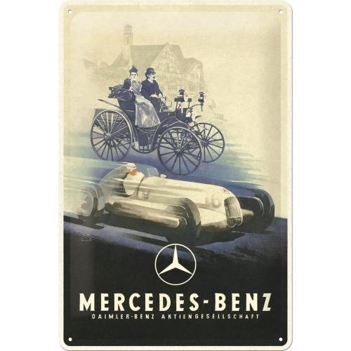 22309 Plakat 20x30 Mercedes-Benz Silver Nostalgic-Art Merchandising