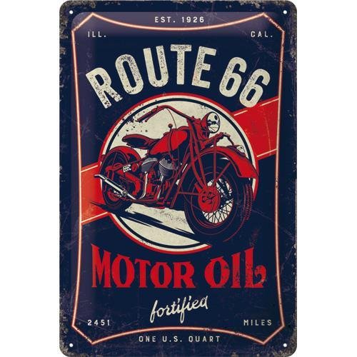 22315 Plakat 20x30 Route 66 Motor Oil Nostalgic-Art Merchandising