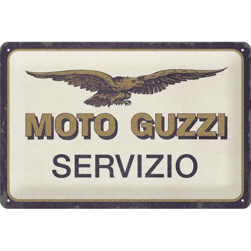 22317 Plakat 20x30 Moto Guzzi - Servizio Nostalgic-Art Merchandising