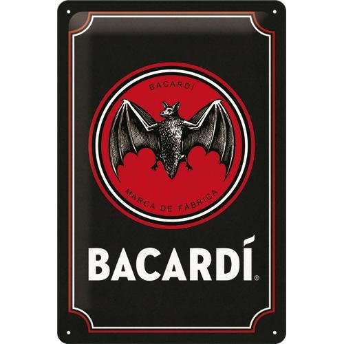 22319 Plakat 20x30 Bacardi - Logo Black Nostalgic-Art Merchandising