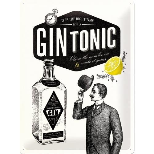 23219 Plakat 30 x 40cm Gin Tonic Nostalgic-Art Merchandising