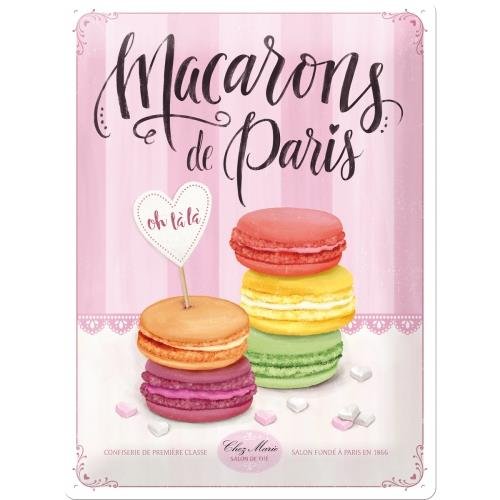 23221 Plakat 30 x 40cm Macarons Nostalgic-Art Merchandising