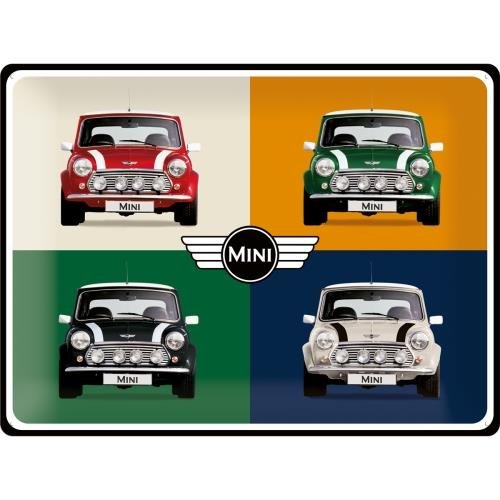 23254 Plakat 30x40 Mini 4 Cars Pop Art Nostalgic-Art Merchandising