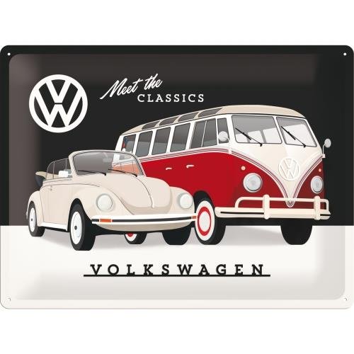 23255 Plakat 30x40 VW Meet The Classics Nostalgic-Art Merchandising