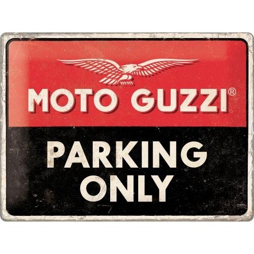 23261 Plakat 30x40 Moto Guzzi Parking On Nostalgic-Art Merchandising