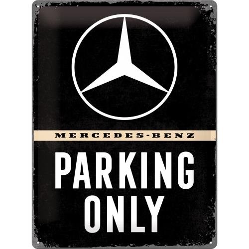 23262 Plakat 30x40 Mercedes Parking Only Nostalgic-Art Merchandising