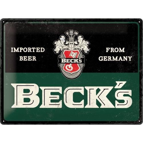 23272 Plakat 30x40 Becks-Imported Beer Nostalgic-Art Merchandising