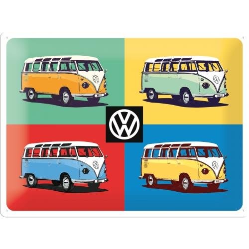 23277 Plakat 30x40cm VW Bulli-Pop Art Nostalgic-Art Merchandising