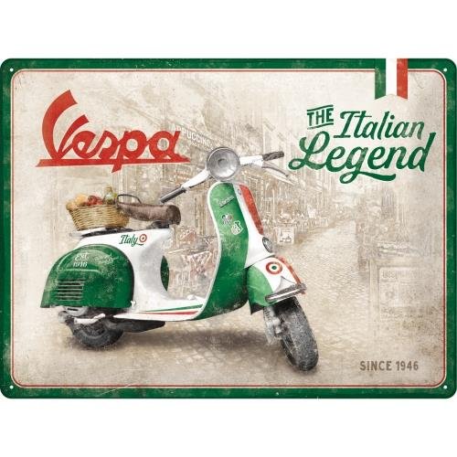 23283 Plakat 30x40cm Vespa Italian Legen Nostalgic-Art Merchandising