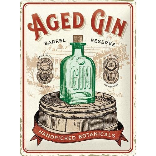 23288 Plakat 30x40cm Aged Gin Barrel Nostalgic-Art Merchandising