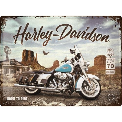23291 Plakat 30x40 Harley Davidson Route Nostalgic-Art Merchandising