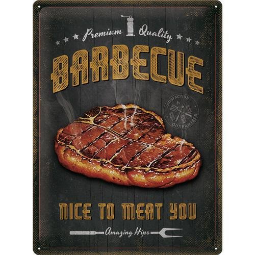 23292 Plakat 30x40 Barbecue Nice to Meet Nostalgic-Art Merchandising
