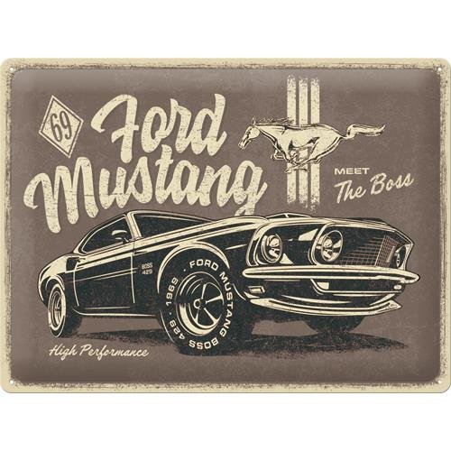 23311 Plakat 30x40 Ford Mustang The Boss Nostalgic-Art Merchandising