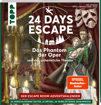 24 DAYS ESCAPE - Der Escape Room Adventskalender: Das Phantom der Oper und das unheimliche Theater Frech Verlag Gmbh
