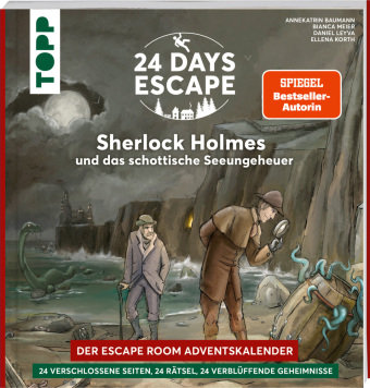 24 DAYS ESCAPE - Der Escape Room Adventskalender: Sherlock Holmes und das schottische Seeungeheuer Frech Verlag Gmbh