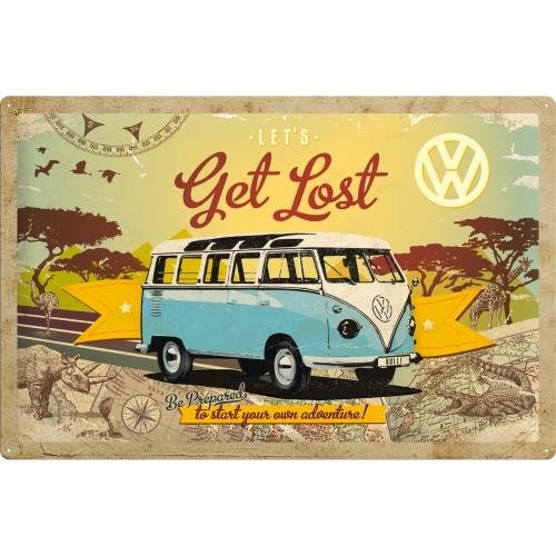 24004 Plakat 40 x 60cm VW Bulli - Let Ge Nostalgic-Art Merchandising