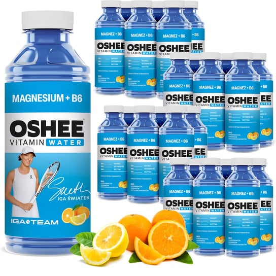 24x OSHEE Vitamin Water magnez + B6 555 ml Oshee