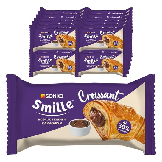 24x SMILLE Croissant - rogalik z kremem kakaowoym 65g Sonko