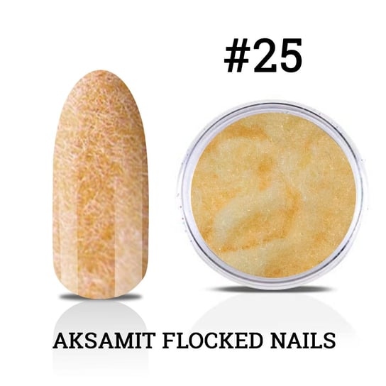 25. Aksamit Flocked Nails - efekt zamszu do zdobień na lakier hybrydowy, żel uv i akryl Inna marka