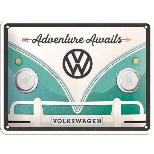 26222 Plakat 15 x 20cm VW Bulli Adventur Nostalgic-Art Merchandising