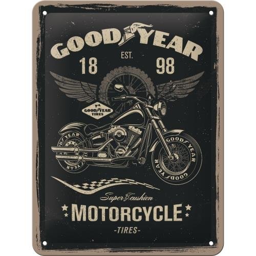26224 Plakat 15 x 20cm Goodyear - Motorc Nostalgic-Art Merchandising