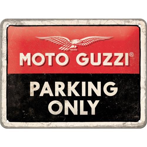 26256 Plakat 15x20 Moto Guzzi Parking On Nostalgic-Art Merchandising
