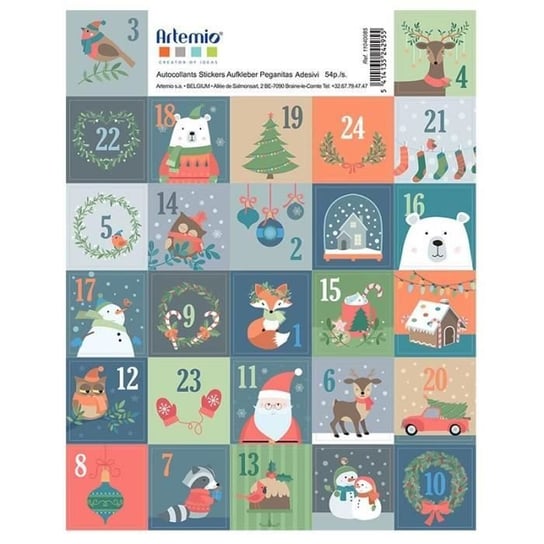 27 naklejek na świąteczne znaczki Inna marka