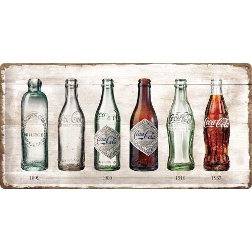 27021 Plakat 25 x 50cm Coca-Cola - Bottl Nostalgic-Art Merchandising