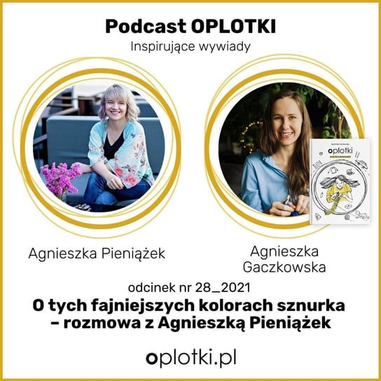 28_2021 Agnieszka Pieniążek o tych fajniejszych kolorach sznurka - Oplotki - biznes przy rękodziele - podcast Gaczkowska Agnieszka