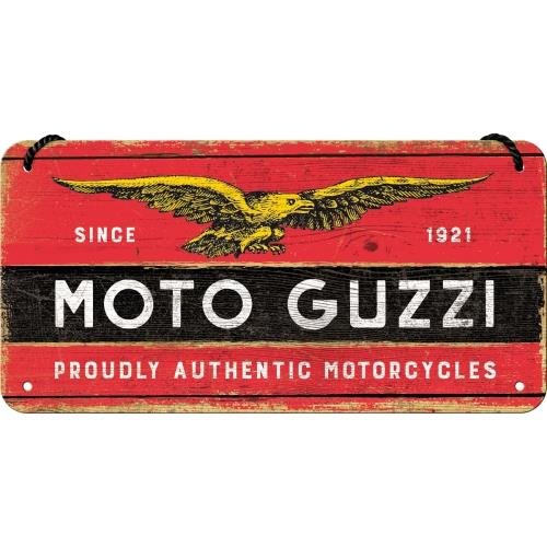 28029 Zawieszka Moto Guzzi Logo Wood Nostalgic-Art Merchandising