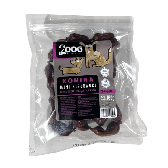 2Dog Mini kiełbaski KOŃ 160g 2Dog