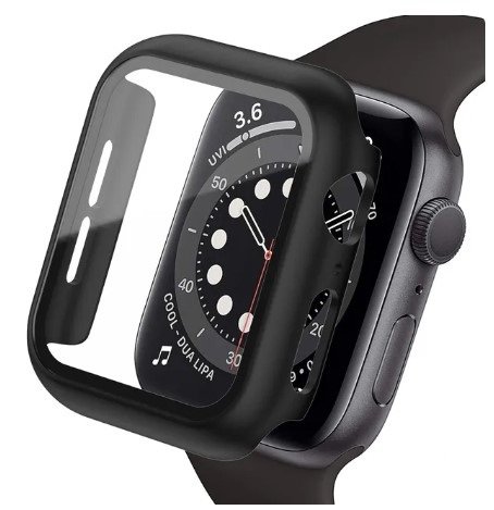 2W1 Etui Case Do Apple Watch 9 8 7 41Mm Pełna Ochrona 360 Czarne Phonelove