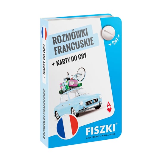 2w1 rozmówki i karty do gry – język francuski Perczyńska Kinga