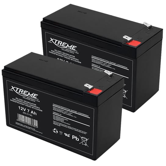 2x Akumulator żelowy XTREME 12V 7.0Ah Xtreme