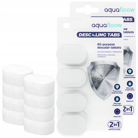 2X Aquafloow Descaling Tabs Uniwersalne Tabletki Odkamieniające Do Ekspresu, Czajnika, Żelazka Aquafloow