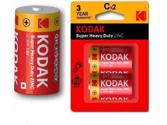 2x Bateria KODAK 1.5v C R14 R14p Lr14 4014 Mn1400 Kodak