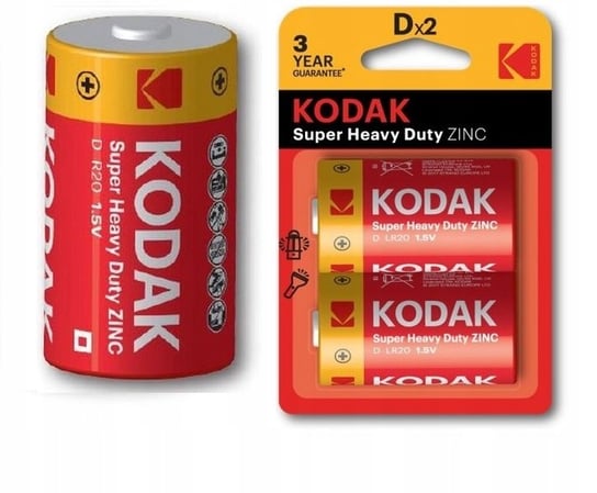 2x Bateria KODAK D R20 Lr20 Extra Heavy Duty 1.5 V Kodak